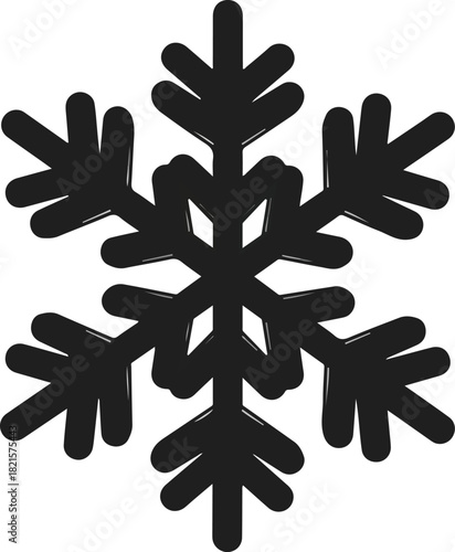 Snowflake's Winter Whispers: A singular, intricate snowflake, with its symmetrical grace, stands as a herald of winter, encapsulating the serenity of frost and the charm of the season.