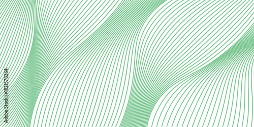 farm green banner, organic abstract background with fields. wavy green lines, natural organic products. ecology background. striped farmer green Pattern