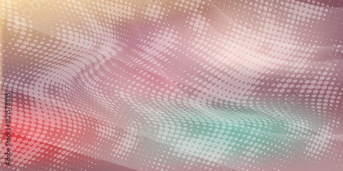 Dotted gradient vector pattern illustration, white and black halftone polka background graphic, horizontal seamless circle dotted lines,