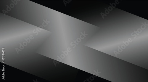 Geometric Forms, Grayscale Shapes, Silver Lines, Modern Abstract Design, Decoration. This versatile image is great for backgrounds, website design, and artistic projects