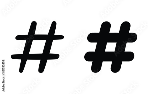 Trending hashtag symbols for social media promotion and online marketing campaigns to increase engagement and visibility, perfect for digital content creation