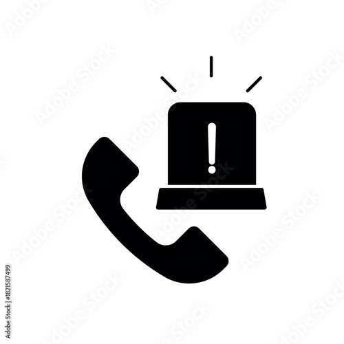 Emergency Contact icon outline editable stroke line drawing eps.