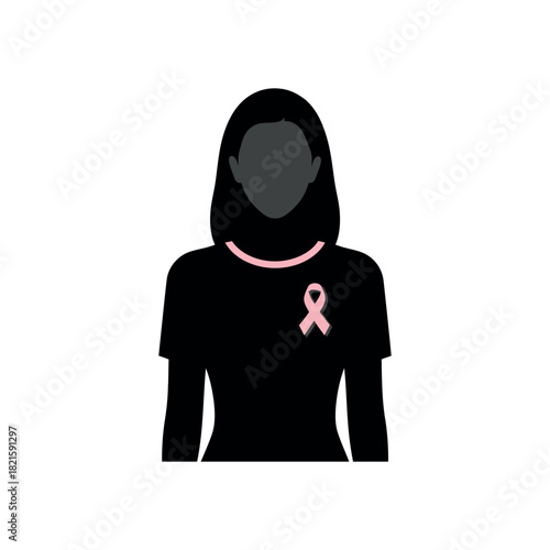 Breast Cancer Awareness Woman Symbol of Strength and Support