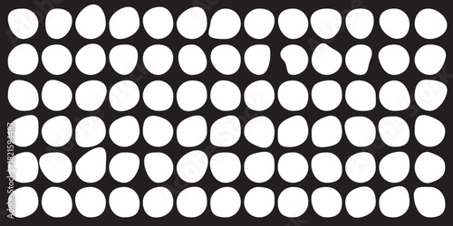 Organic shape liquid blob and irregular form in vibrant color. Abstract vector design. Trendy, modern splashes and fluid figures. Unique geometric style. Summer, autumn, interior fashion