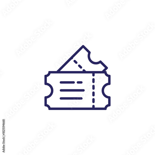 Get Your Ticket to Fun Events Now with Simple Ticket Icons for Concerts, Movies, and Theater or Event Planning Promotions, Book Your Spot Today