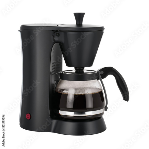 Coffee Maker Brewing Fresh Coffee in a Modern Kitchen Setting During Morning ...