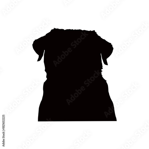 Silhouette of a dog a simple graphic for pet lovers and designers