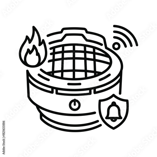 Financial Adjustment Slider Icon with Percentage, Settings, and Upward Price Trend