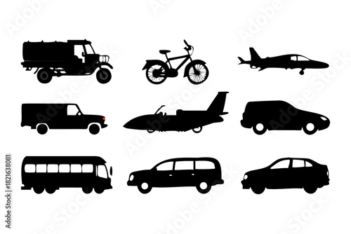 Abstract loading spinners and progress indicators vector