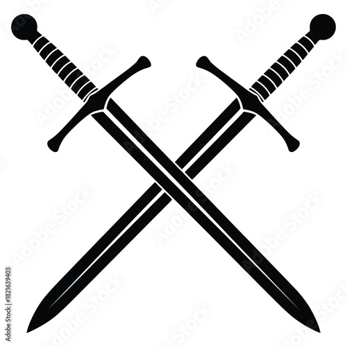 two crossed swords
