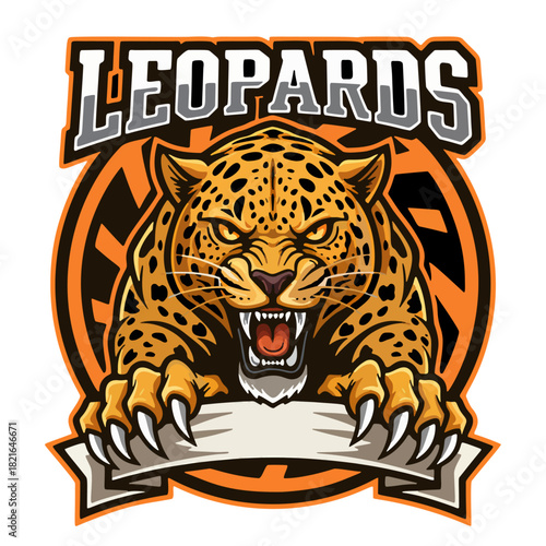 Esports logo of a wild, ferocious predator ready to hunt and dominate the game with strong, fast and deadly performance