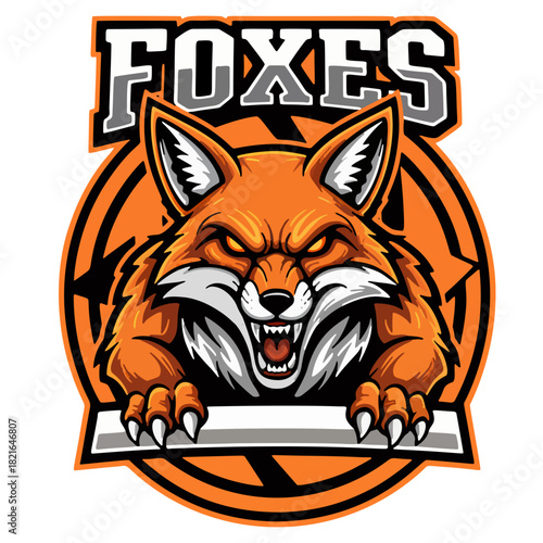 Esports logo of a wild, ferocious predator ready to hunt and dominate the game with strong, fast and deadly performance