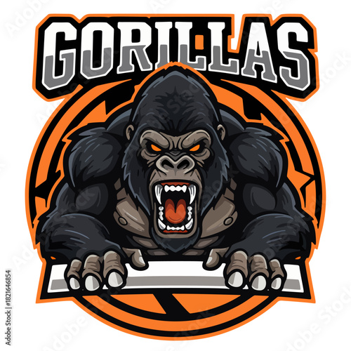 Esports logo of a wild, ferocious predator ready to hunt and dominate the game with strong, fast and deadly performance