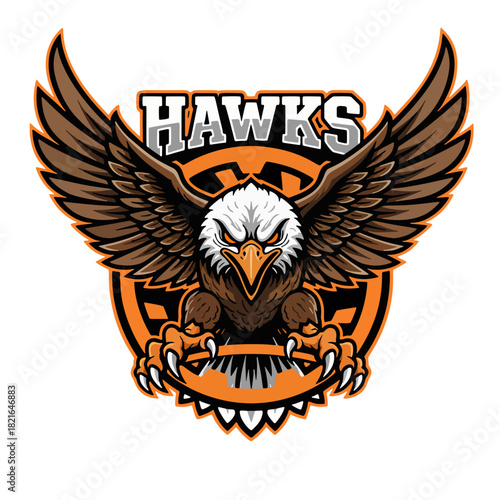 Esports logo of a wild, ferocious predator ready to hunt and dominate the game with strong, fast and deadly performance