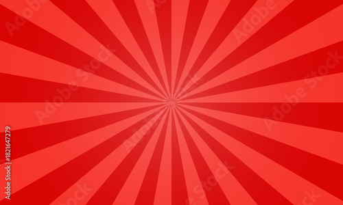 赤の濃淡で広がるシンプルな集中線背景