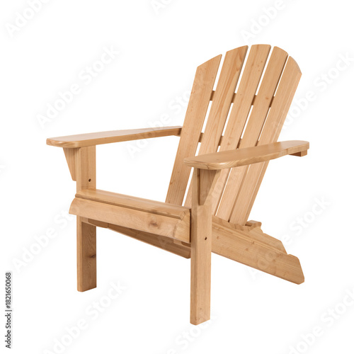 Comfortable Wooden Chair Designed for Outdoor Relaxation in Garden or Patio S...