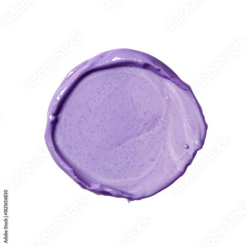 Bright Purple Paint Swirl on a Surface Showing Texture and Vivid Color