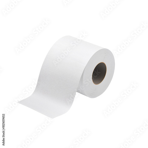 Roll of White Paper on a Plain Background Ready for Various Uses in Everyday ...