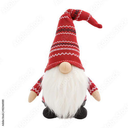 Festive Gnome Decoration With a Tall Hat and White Beard for Holiday Cheer at...