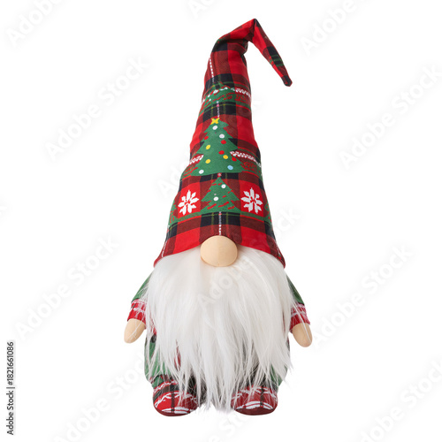 Festive Gnome Decoration With a Tall Hat and White Beard for Holiday Cheer at...