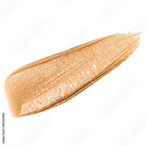 Skin-toned Foundation Swatch on a White Background Showing Texture and Color ...