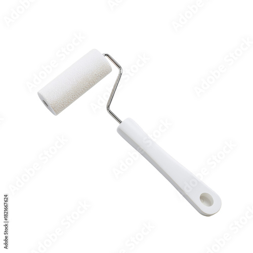 Painting Supplies Include a Clean Roller for Home Improvement Tasks in a Brig...