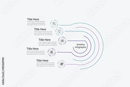 Vector infographic label design with circle infographics template design and 4-5-6 options or steps. Can be used for process diagram, presentations, workflow layout, banner, flow chart, info graph.