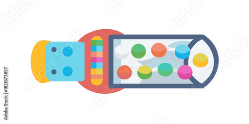Colorful Gumball Machine Vector vending machine candy