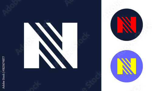 Nice logo with letter N concept