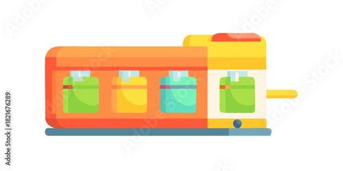 Colorful Juice Dispenser Machine with Multiple Containers