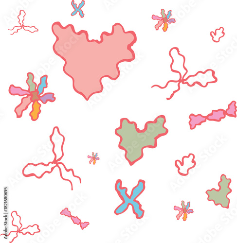 Abstract pastel pattern