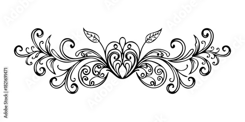 Delicate White Floral Earring Outline jewelry flower