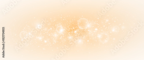 Fantasy shine with sparkling particles and Christmas effects. Festive scene with glowing stardust and shimmering light.