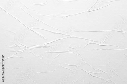 close-up texture of white paper with folds, abstract background