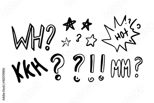 Hand Drawn Comic Style Explosion Burst boom comic book