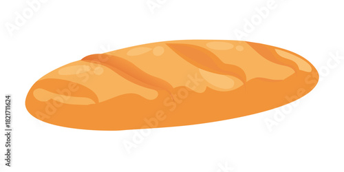 Freshly baked artisan bread loaf bakery