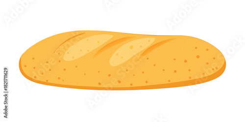 Freshly baked artisan bread loaf with golden crust