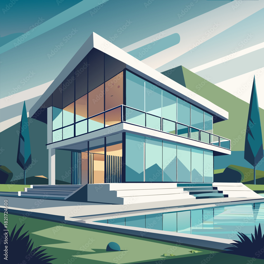 Fototapeta premium modern office building