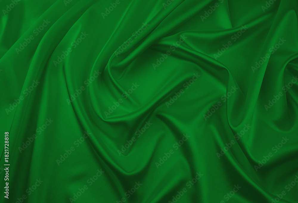 Obraz premium Green satin, silk, texture background