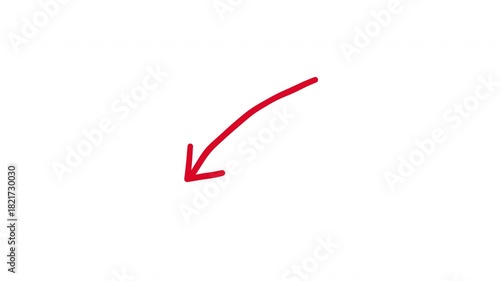 Long Swoosh Arrow Curved Doodle Animation