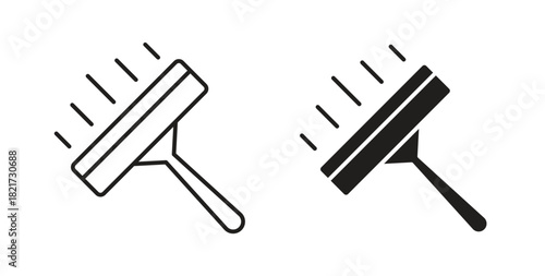 Window squeegee icon Isolated flat vector in outline collection on white background