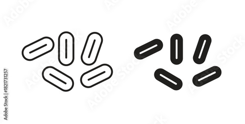 Yeast icon Isolated flat vector in outline collection on white background