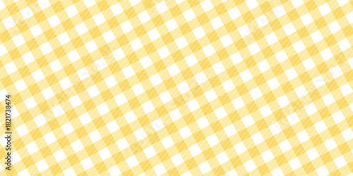 yellow cute pastel plaid background. vector modern pattern.