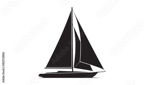 silhouette of a sailing boat