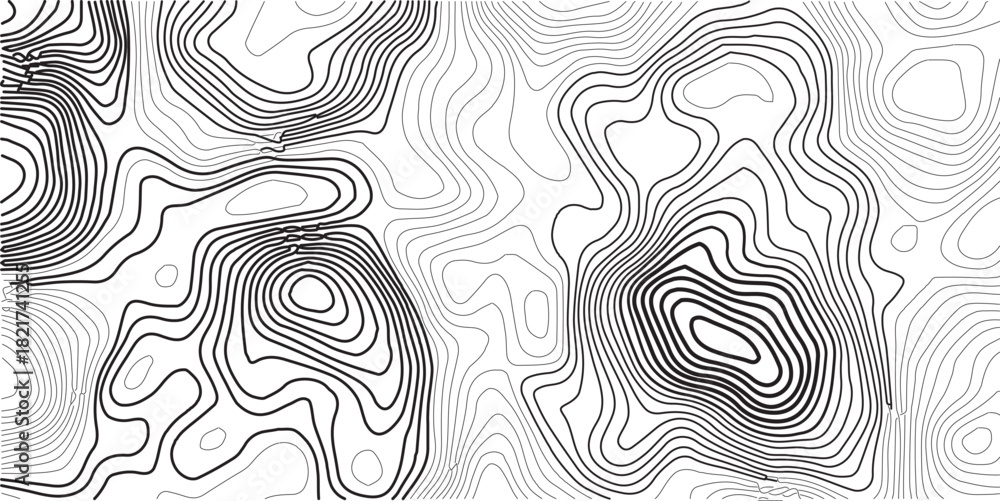 Fototapeta premium Black and white abstract vector background with seamless floral pattern and geometric decorative texture