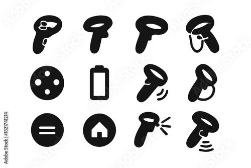 Icon button vr vector touchpad indicator controller pointer motion tracking laser sensor