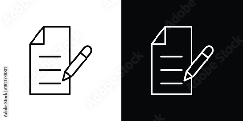 Agreement icon. Black illustration isolated for graphic and web design.