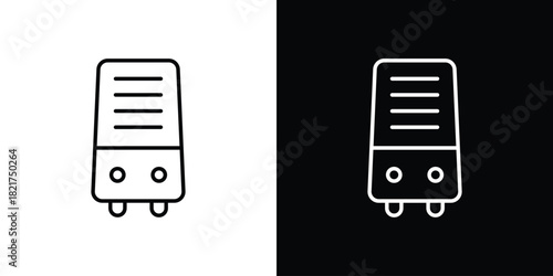 Air purifier icon. Black illustration isolated for graphic and web design.