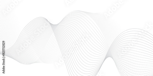 Geometric energy curve minimal flowing bland abstract vector wave line template. swoosh speed line music and science technology vector flow background.	
