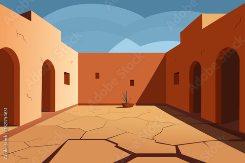 Narrow street in the historic old town, featuring ancient stone architecture and historic buildings in a European city